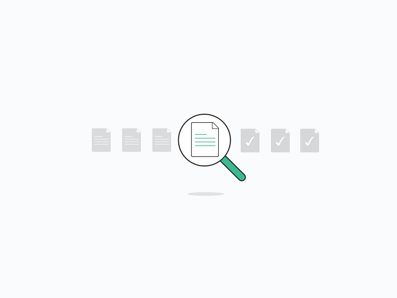 Audit history search animation